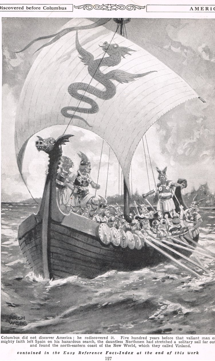 Amerika objevená před Kolumbem, ilustrace z 