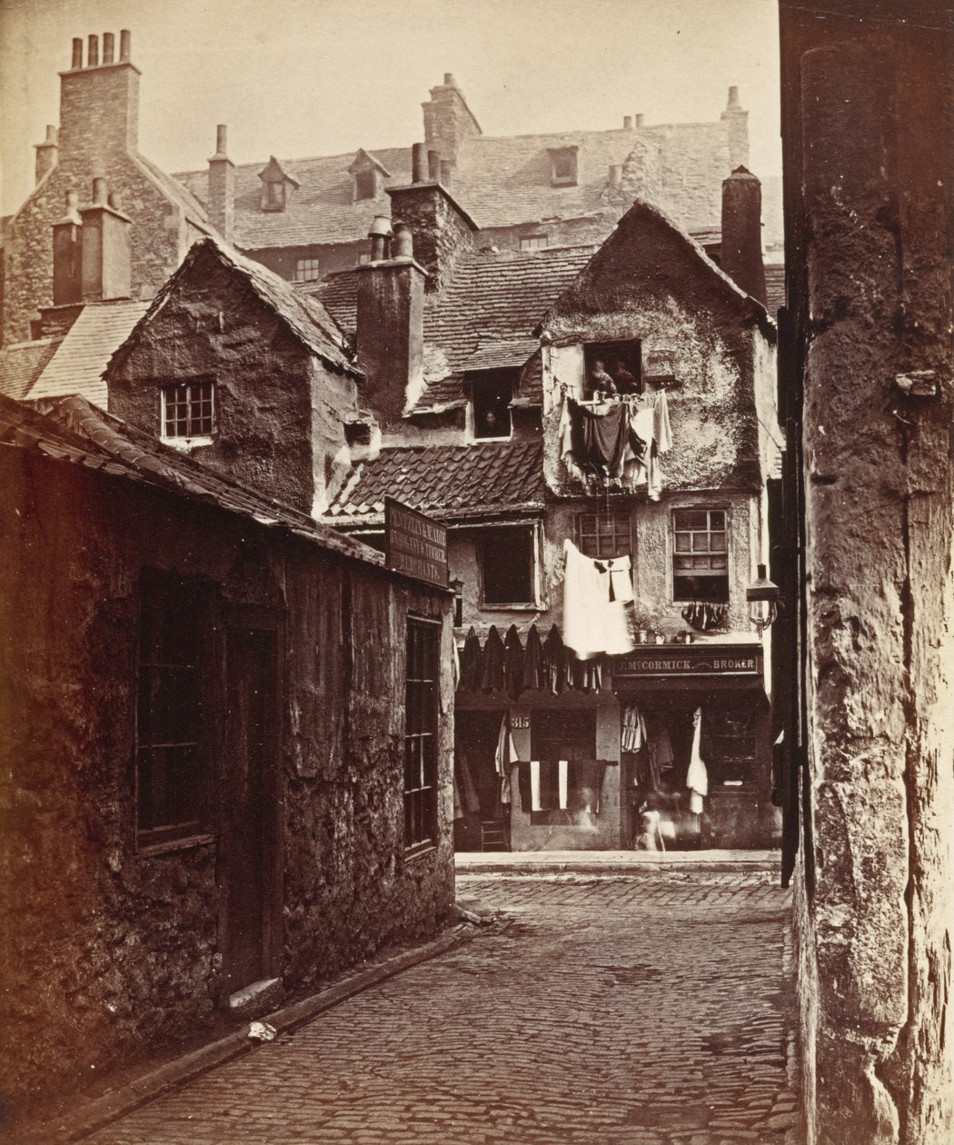 Dřevěný dům naproti, Cowgate od Archibald Burns