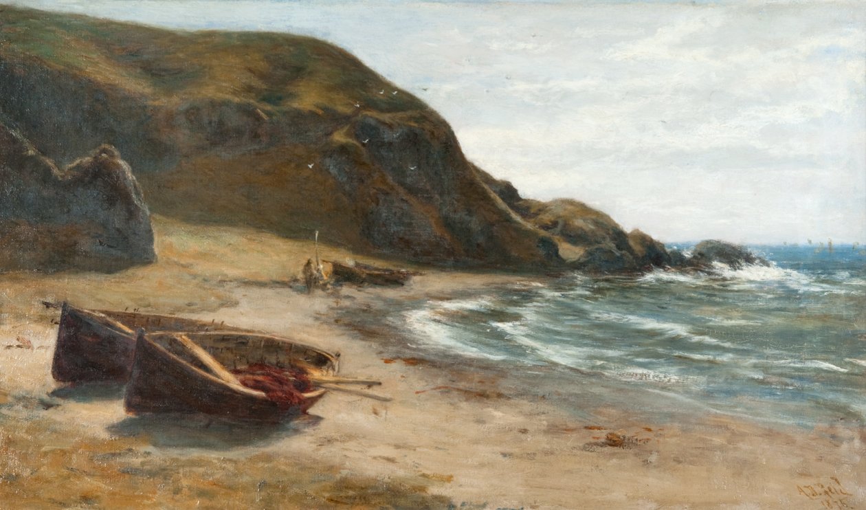 Pobřežní scéna od Archibald David Reid