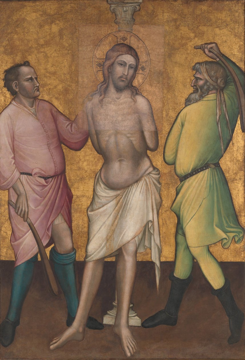 Bičování, kolem 1395-1400 od Aretino Luca Spinello or Spinelli
