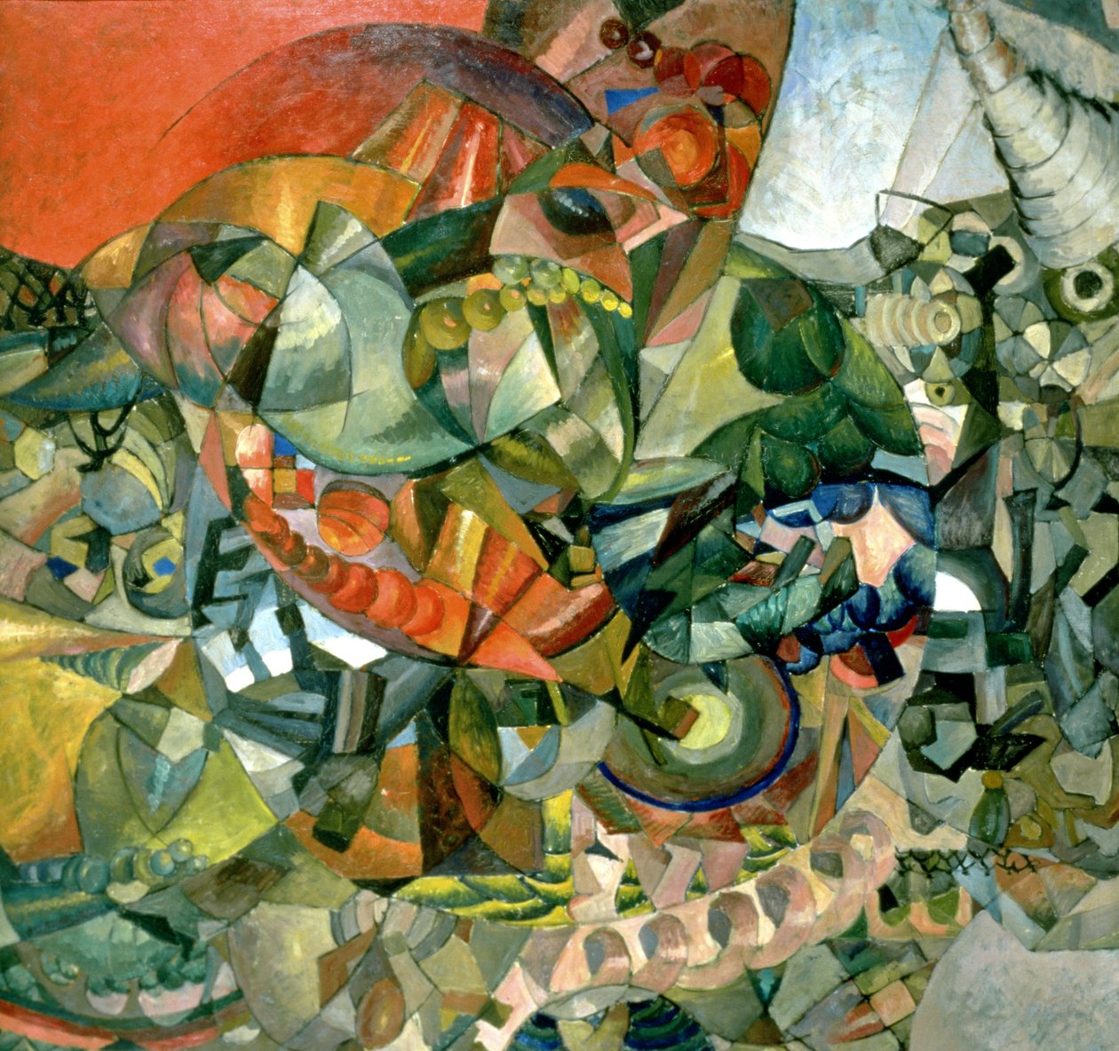 Alegorie vlastenecké války 1812, 1914 od Aristarkh Vasilievic Lentulov
