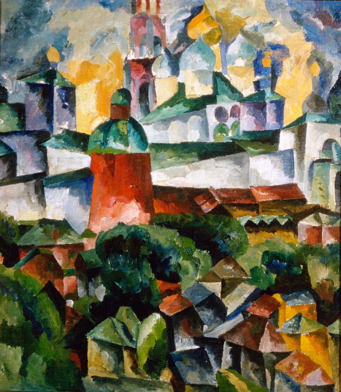 „Krajina s klášterem Trojice-Sergius“, 1920. od Aristarkh Lentulov