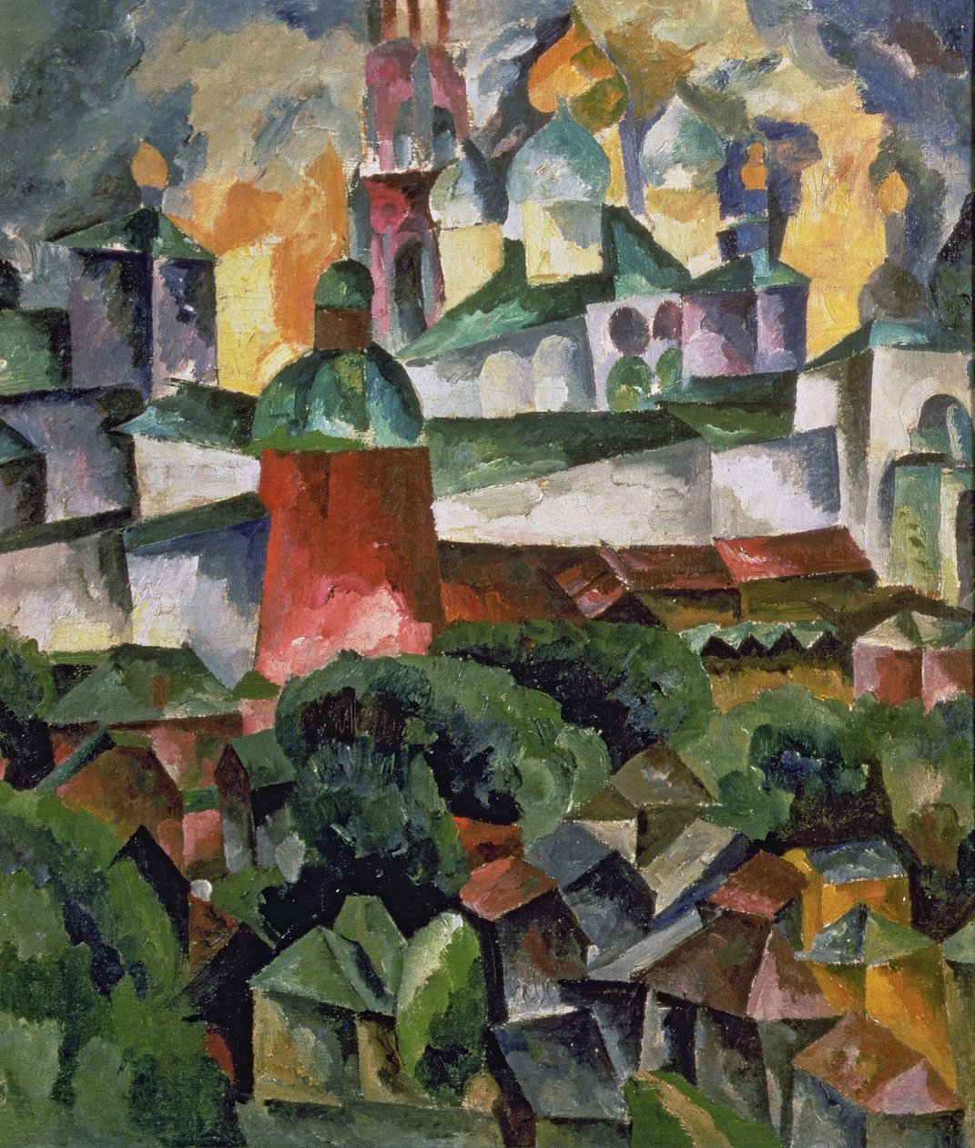 Krajina poblíž Troize-Sergiev od Aristarkh Vasilievic Lentulov