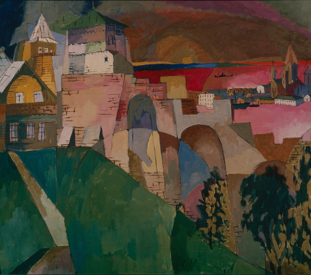 Nižnij Novgorod, 1915 od Aristarkh Vasilievic Lentulov