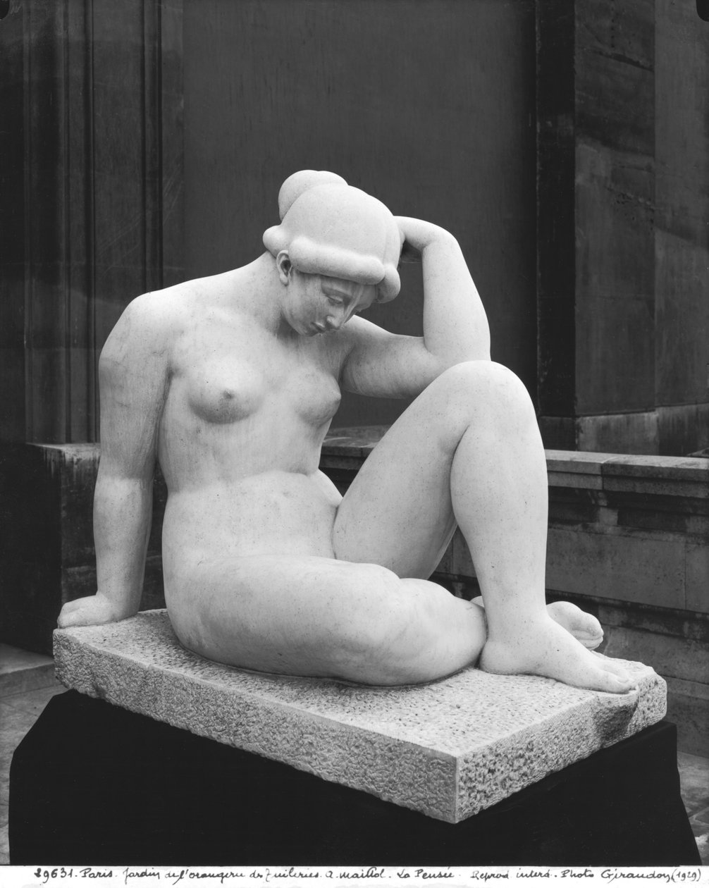 Středomoří, nebo myšlenka, 1923 (viz také 189420) (mramor) od Aristide Maillol