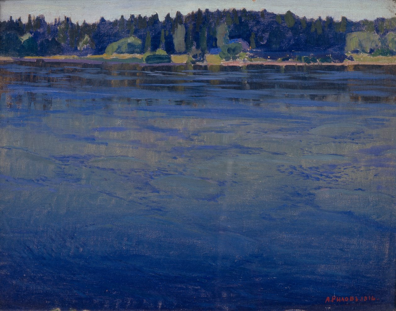 Neva, 1916 od Arkadij Aleksandrovic Rylov