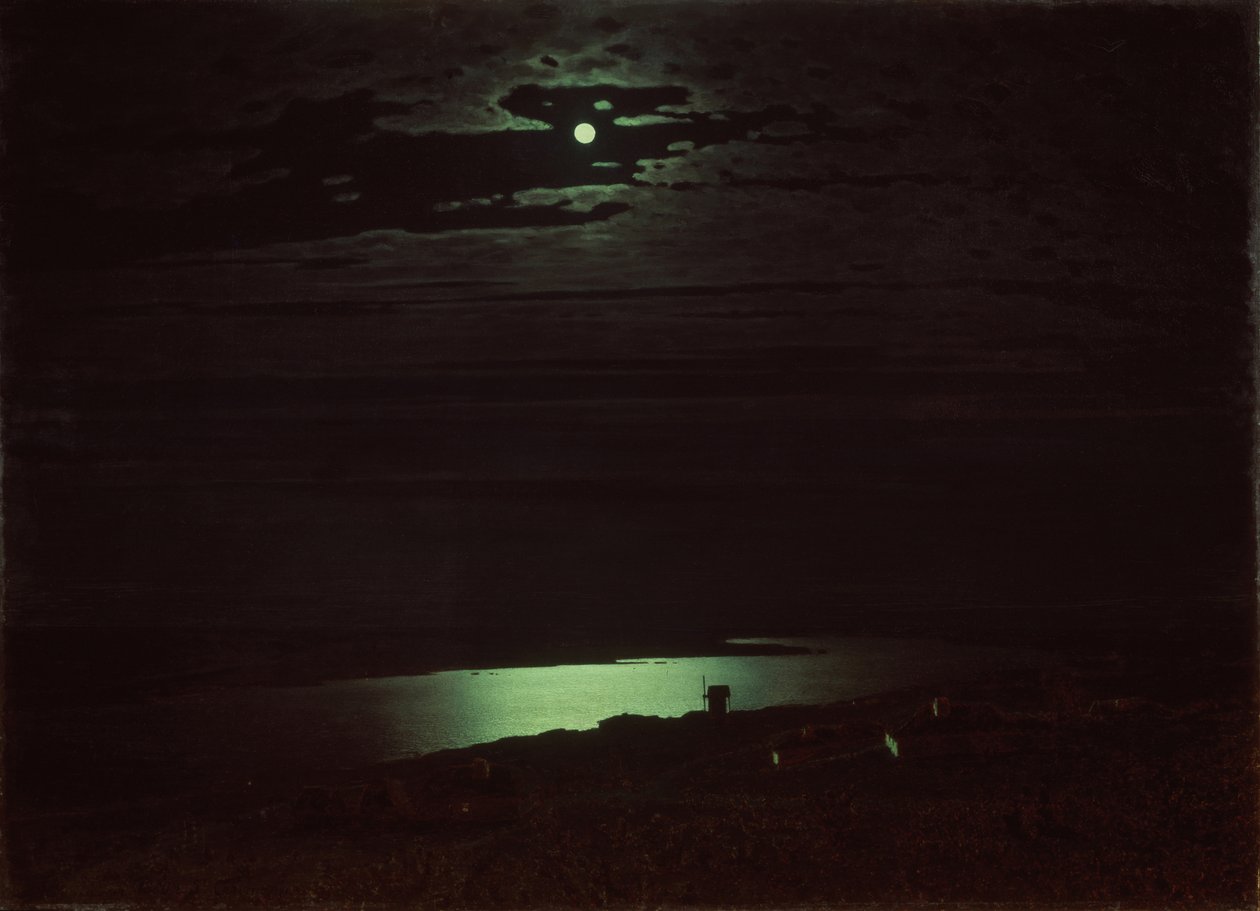 Měsíčná noc na Dněpru, 1880 od Arkhip Ivanovich Kuindzhi