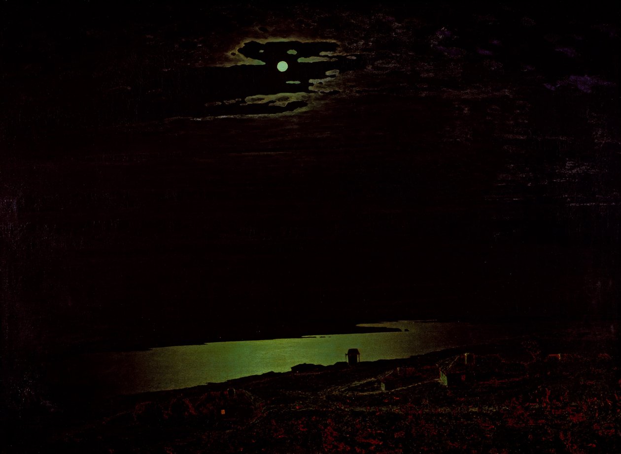 Měsíčná noc na Dněpru, 1882 od Arkhip Ivanovich Kuindzhi