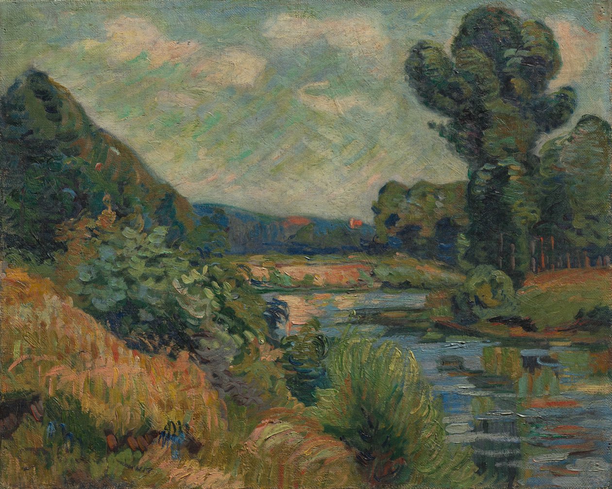 Banks of the Marne v Charentonu od Armand Guillaumin