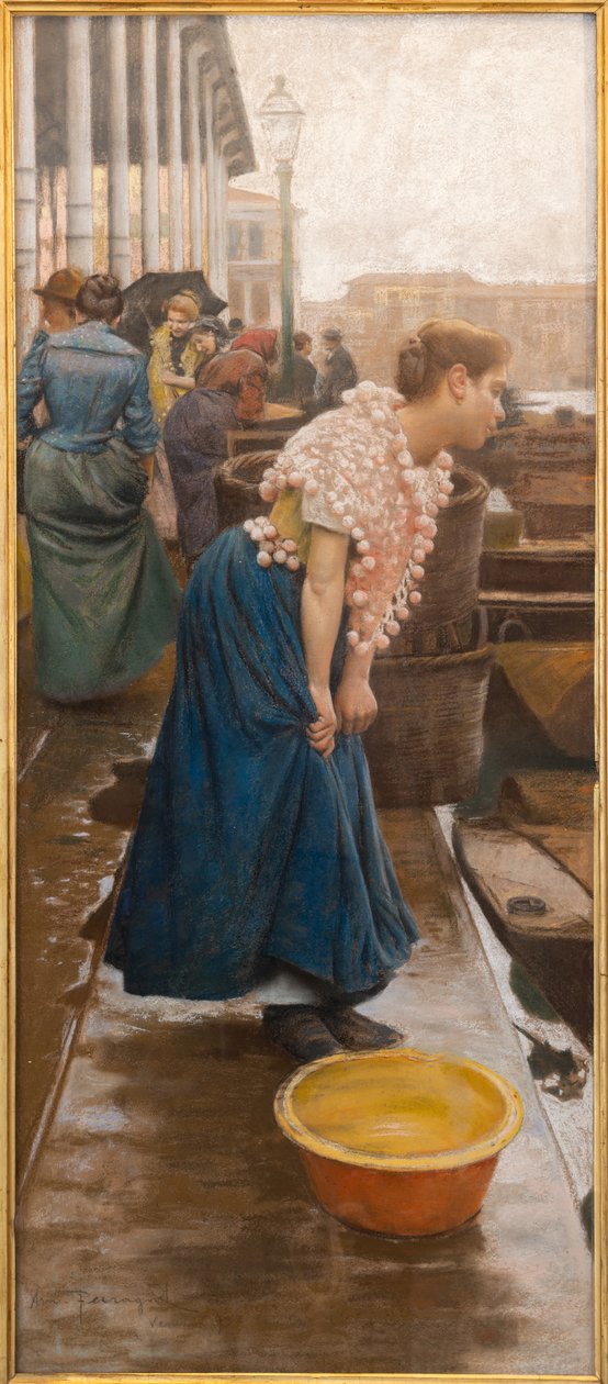 Benátský měšťan (tempera na papíře) od Arnaldo Ferraguti