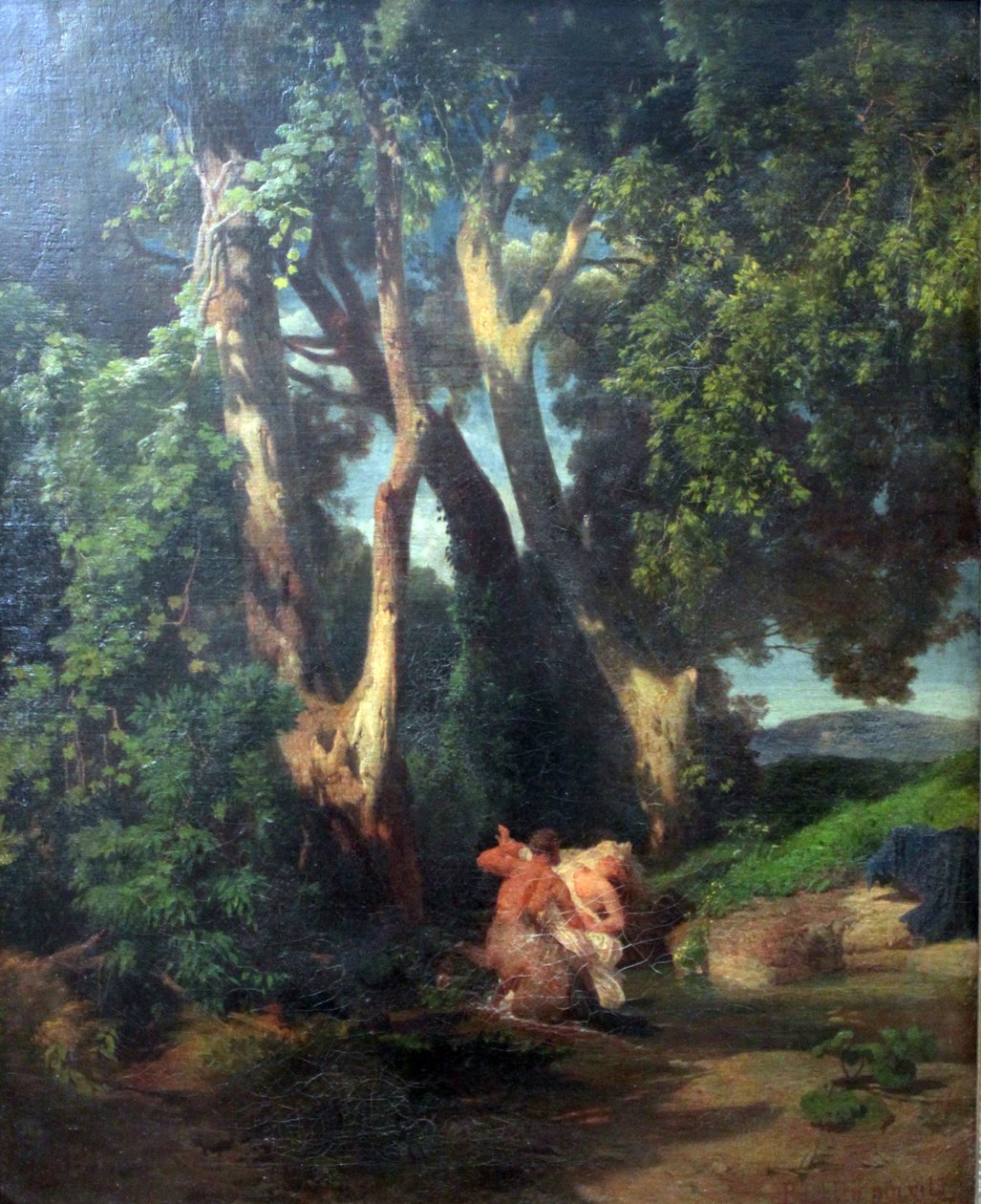 Kentaur a nymfa od Arnold Böcklin