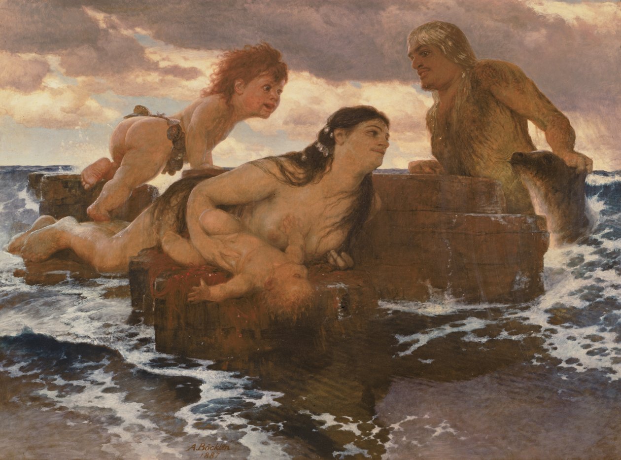 Mořská idyla, 1887 od Arnold Böcklin