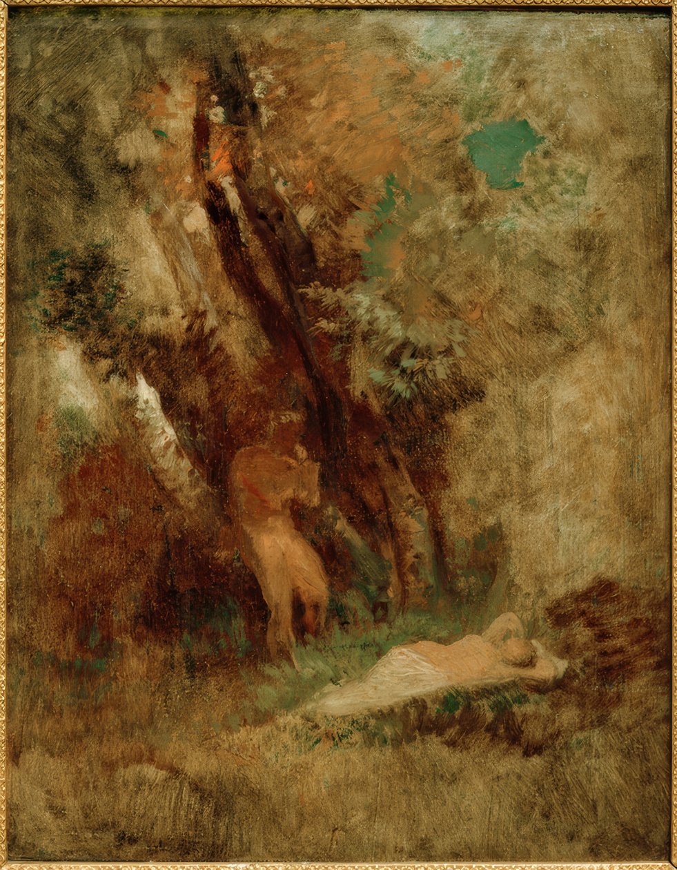 Waldlandschaft od Arnold Böcklin