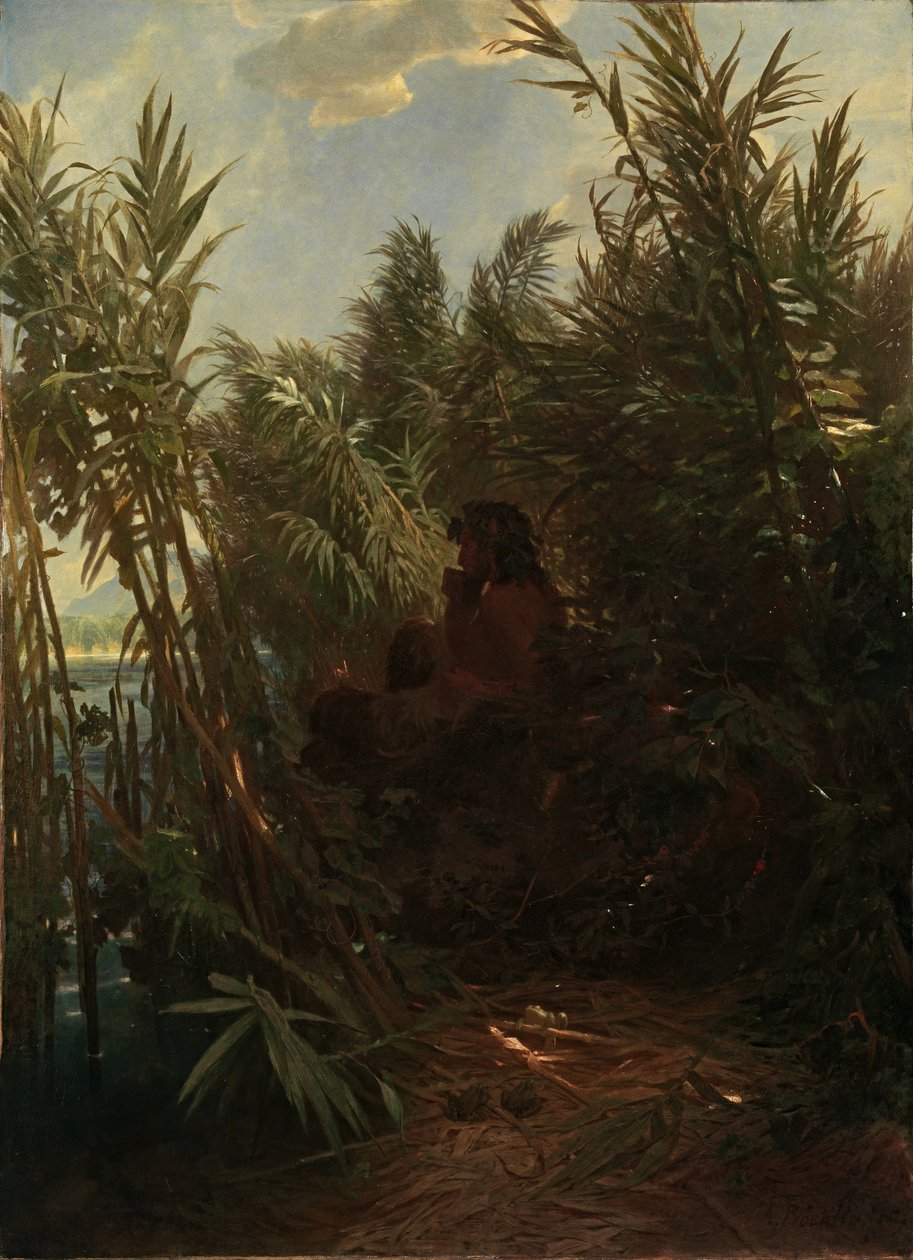 Pánev v rákosí, 1856-1857. od Arnold Böcklin