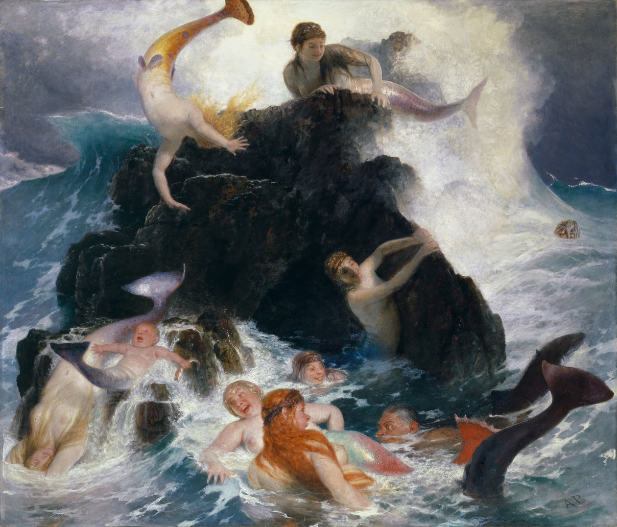 Hra Nereid, 1886. od Arnold Böcklin