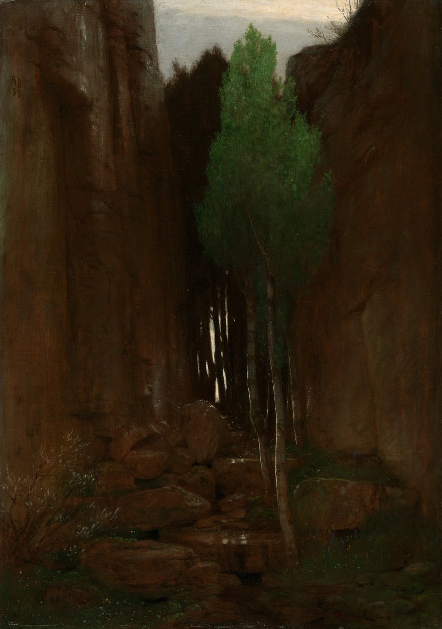 Jaro v úzké soutěsce, 1881 od Arnold Böcklin