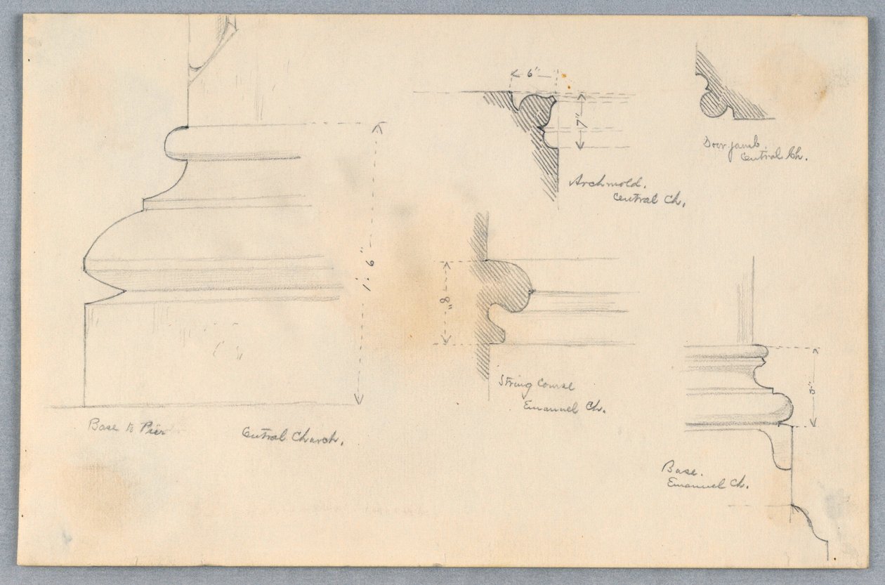 Architektonické detaily od Arnold William Brunner