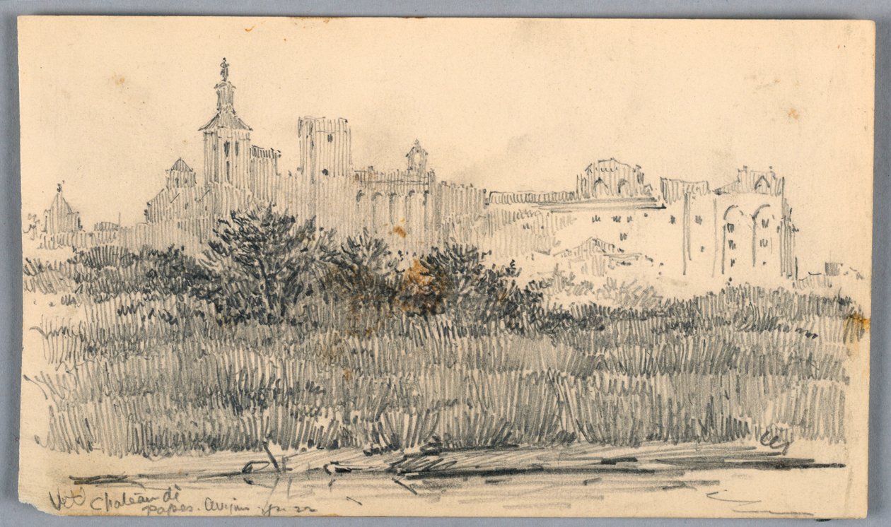 Chateau de Papes, Avignon od Arnold William Brunner