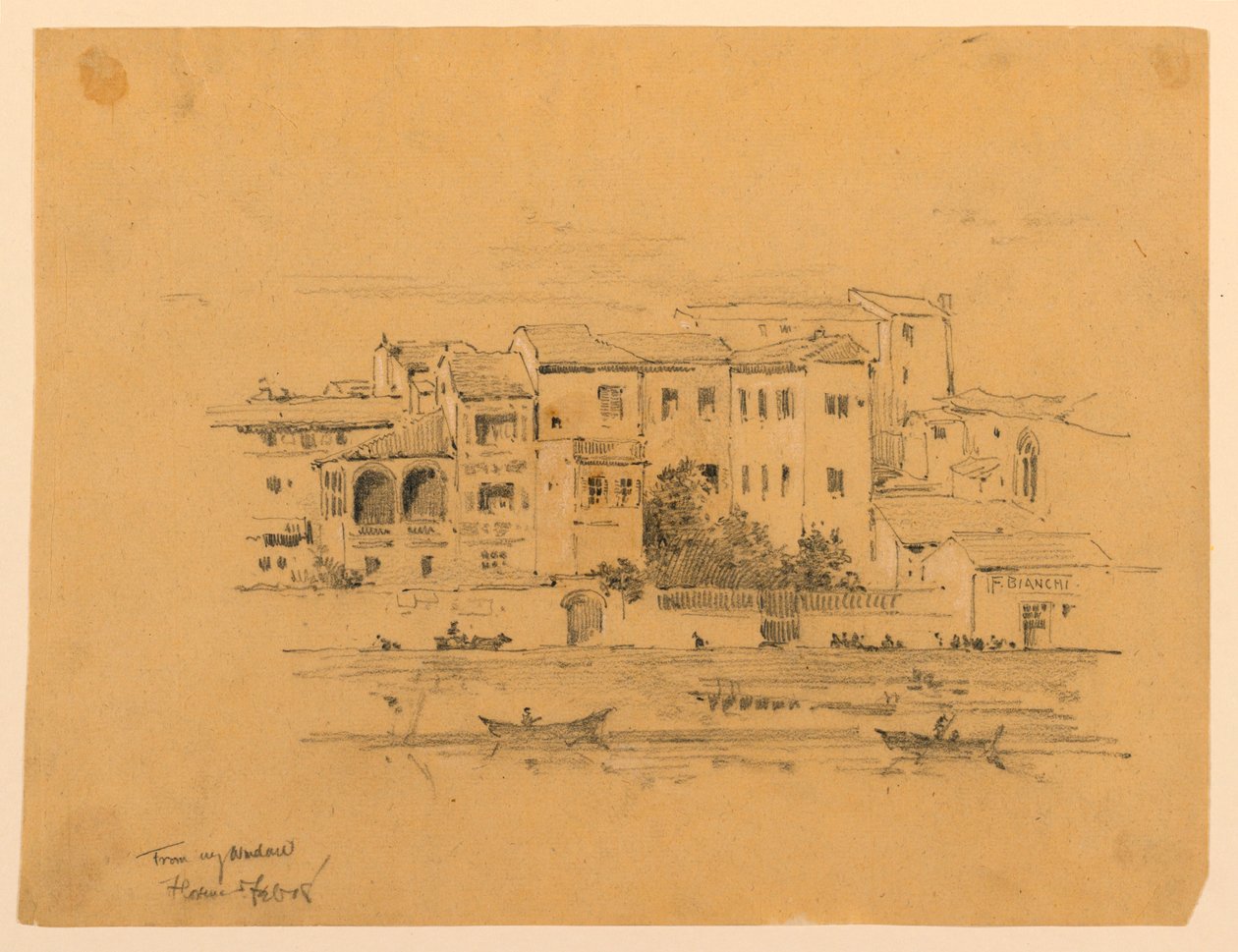 Z mého okna, Florence od Arnold William Brunner