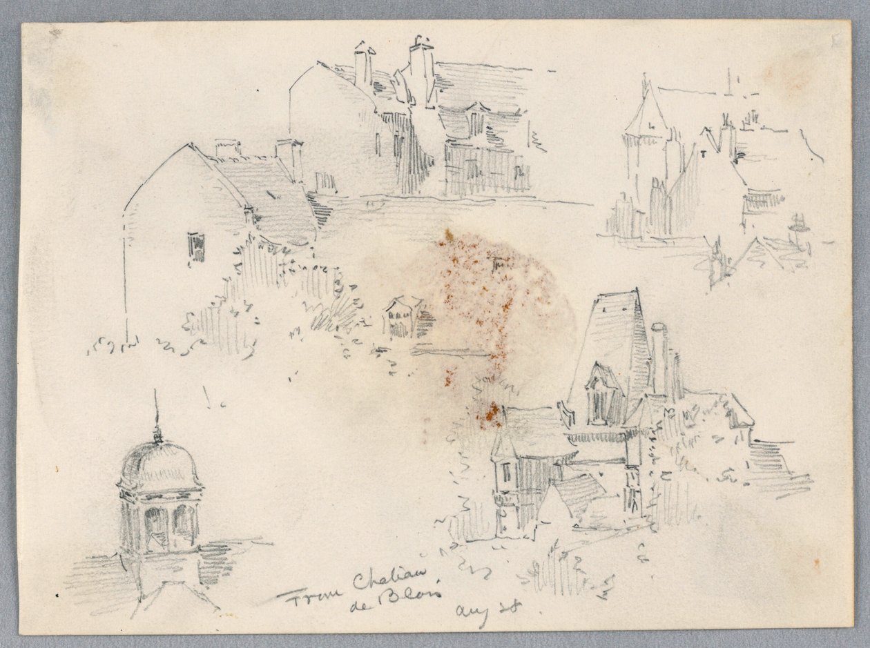 Skici z Château de Blois od Arnold William Brunner