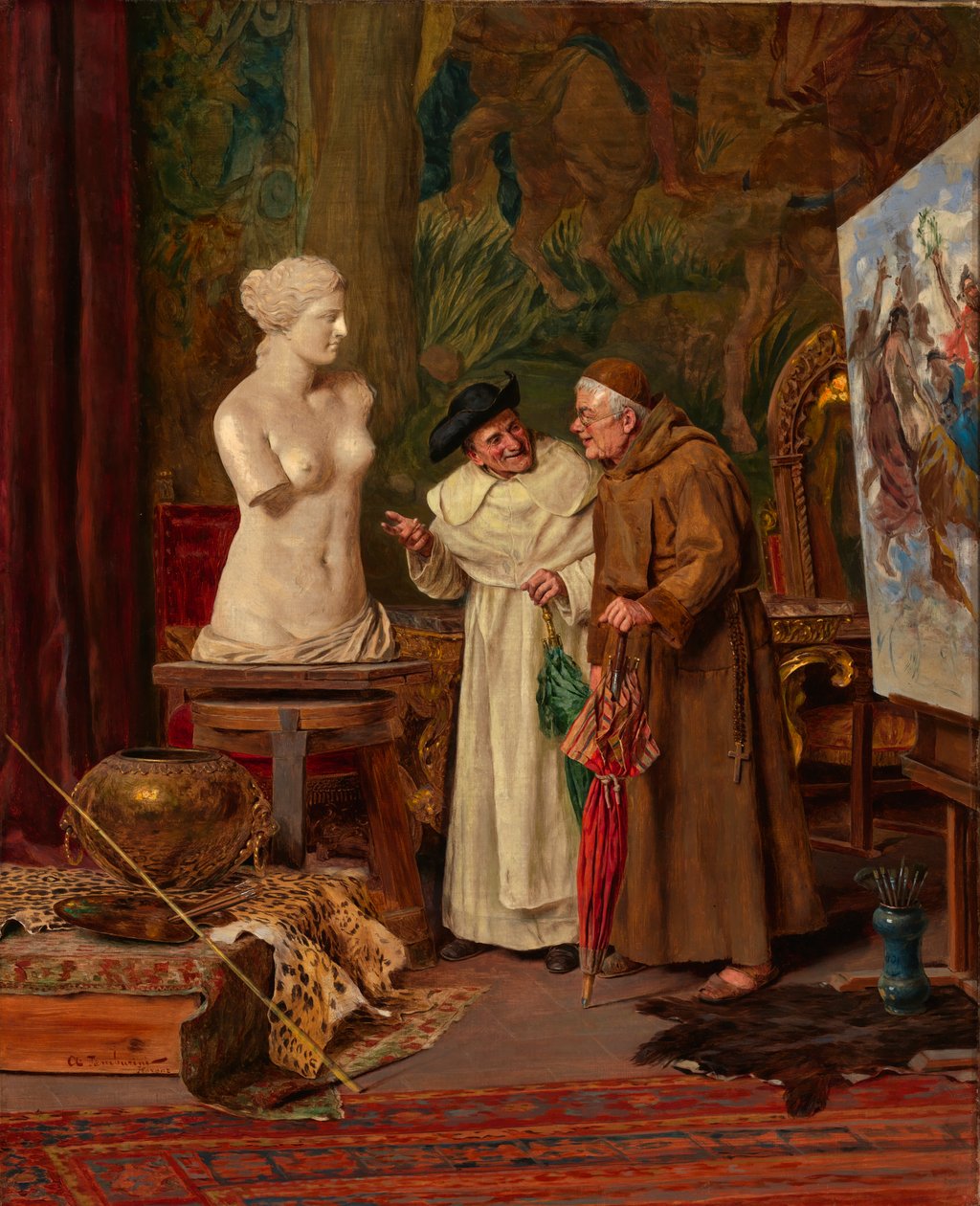 Ve studiu, před rokem 1887. od Arnoldo Tamburini