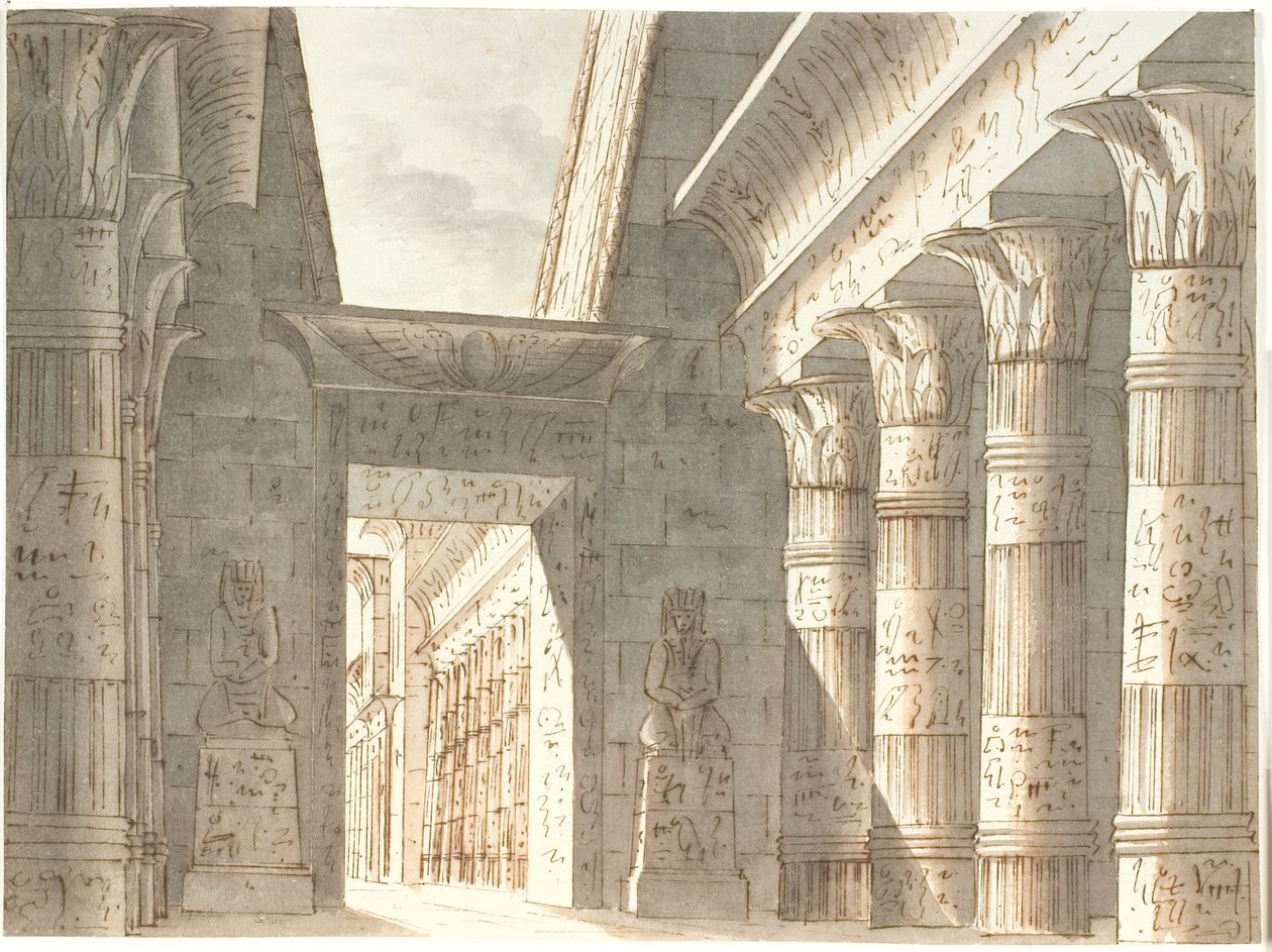 egyptský chrám od Aron Wallick