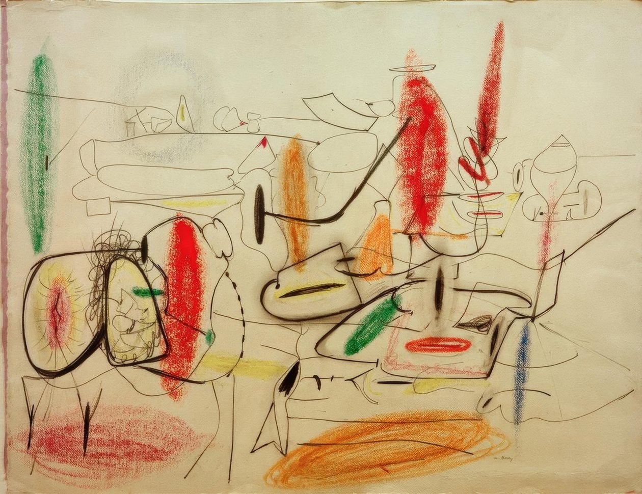Bez názvu - studie k obrazu od Arshile Gorky