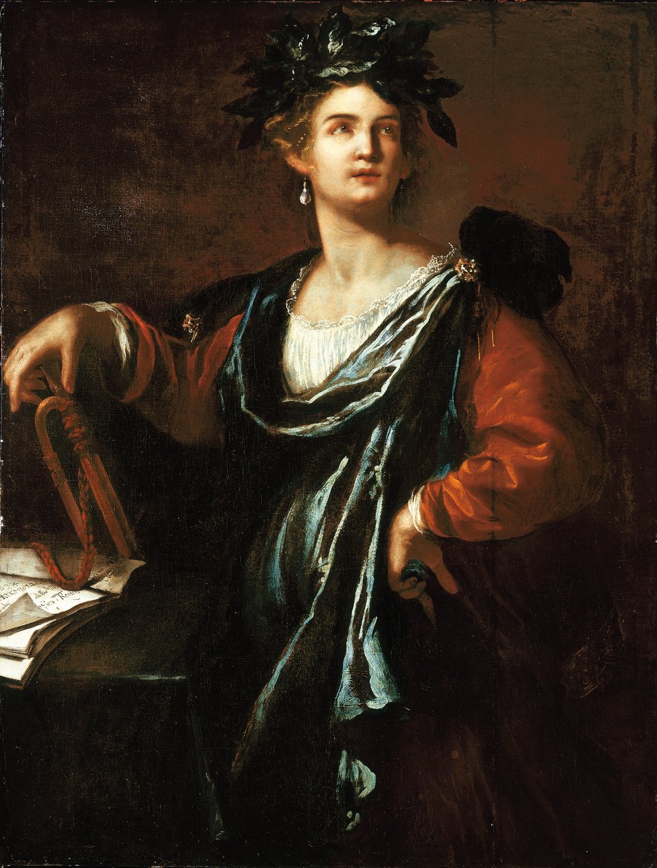 Clio: Múza historie, 1632 od Artemisia Gentileschi