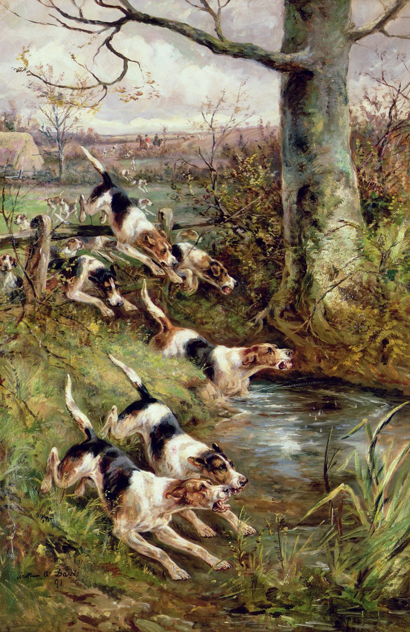 Full Cry, 1891 od Arthur Alfred Davis