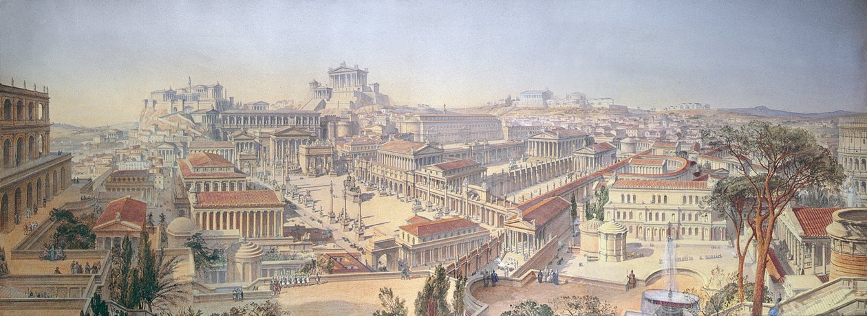 Řím tak, jak byl, obnoven po existujících pozůstatcích od Arthur Ashpitel