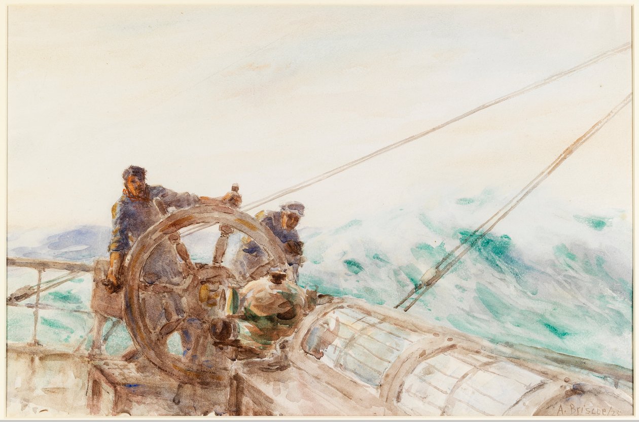 Následující moře, 1925 (tužka a čb na papíře) od Arthur Briscoe