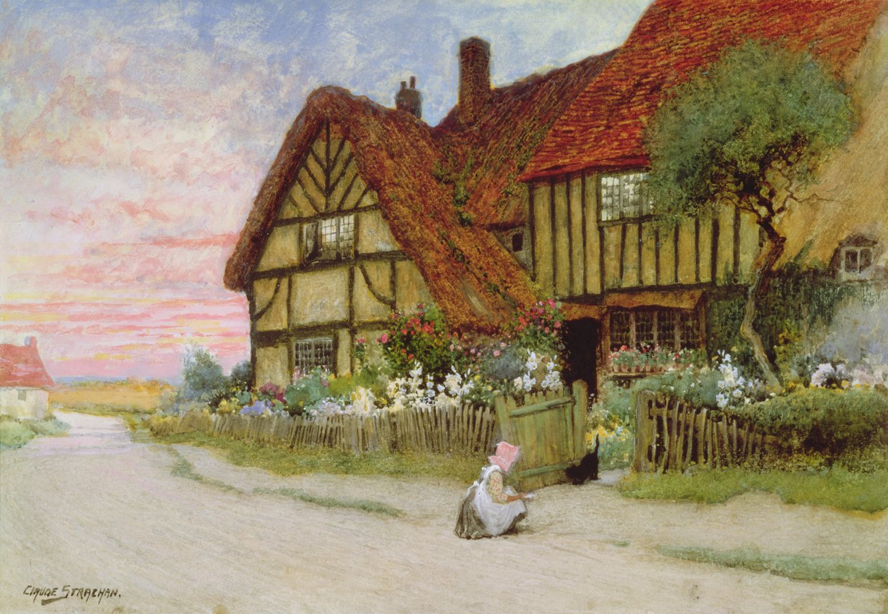 Večerní od Arthur Claude Strachan