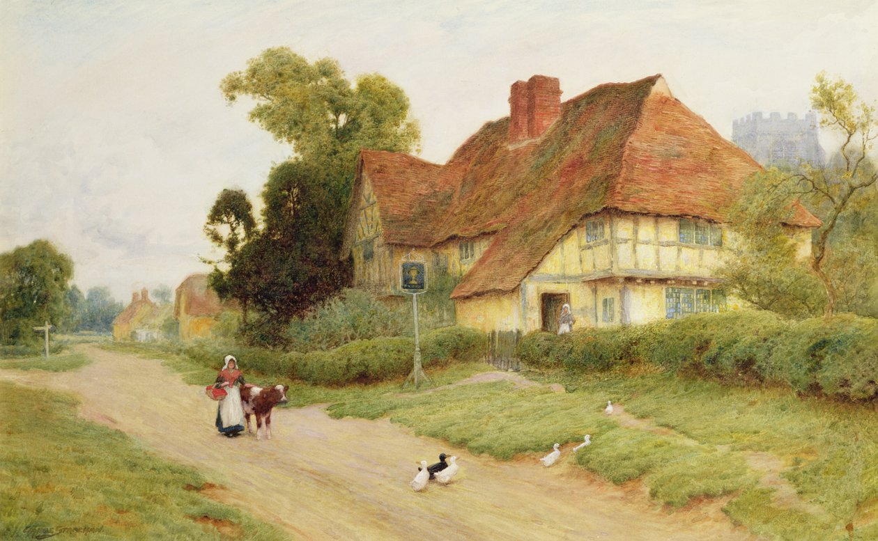 The Village Inn od Arthur Claude Strachan