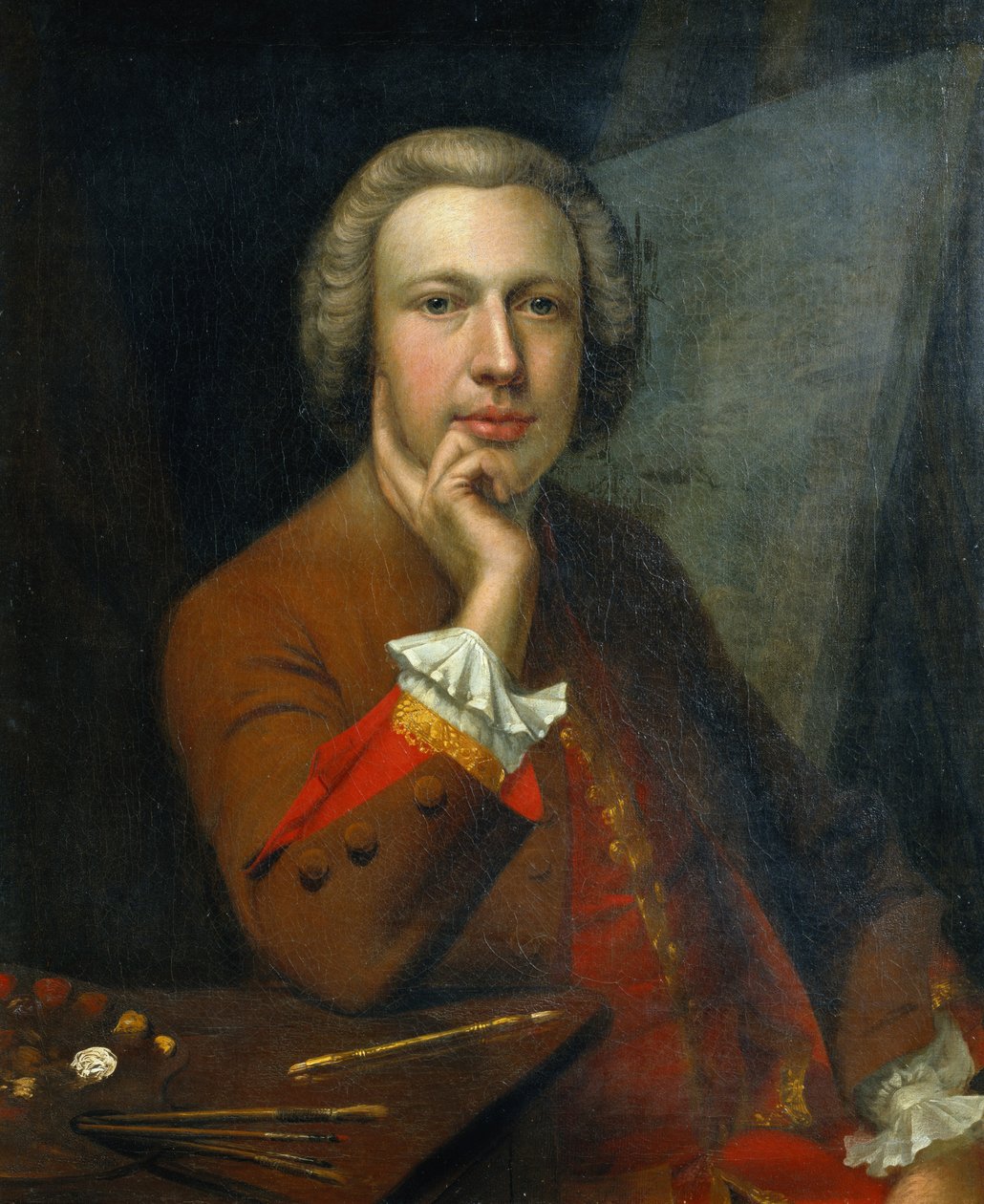 Autoportrét, 1742 od Arthur Devis