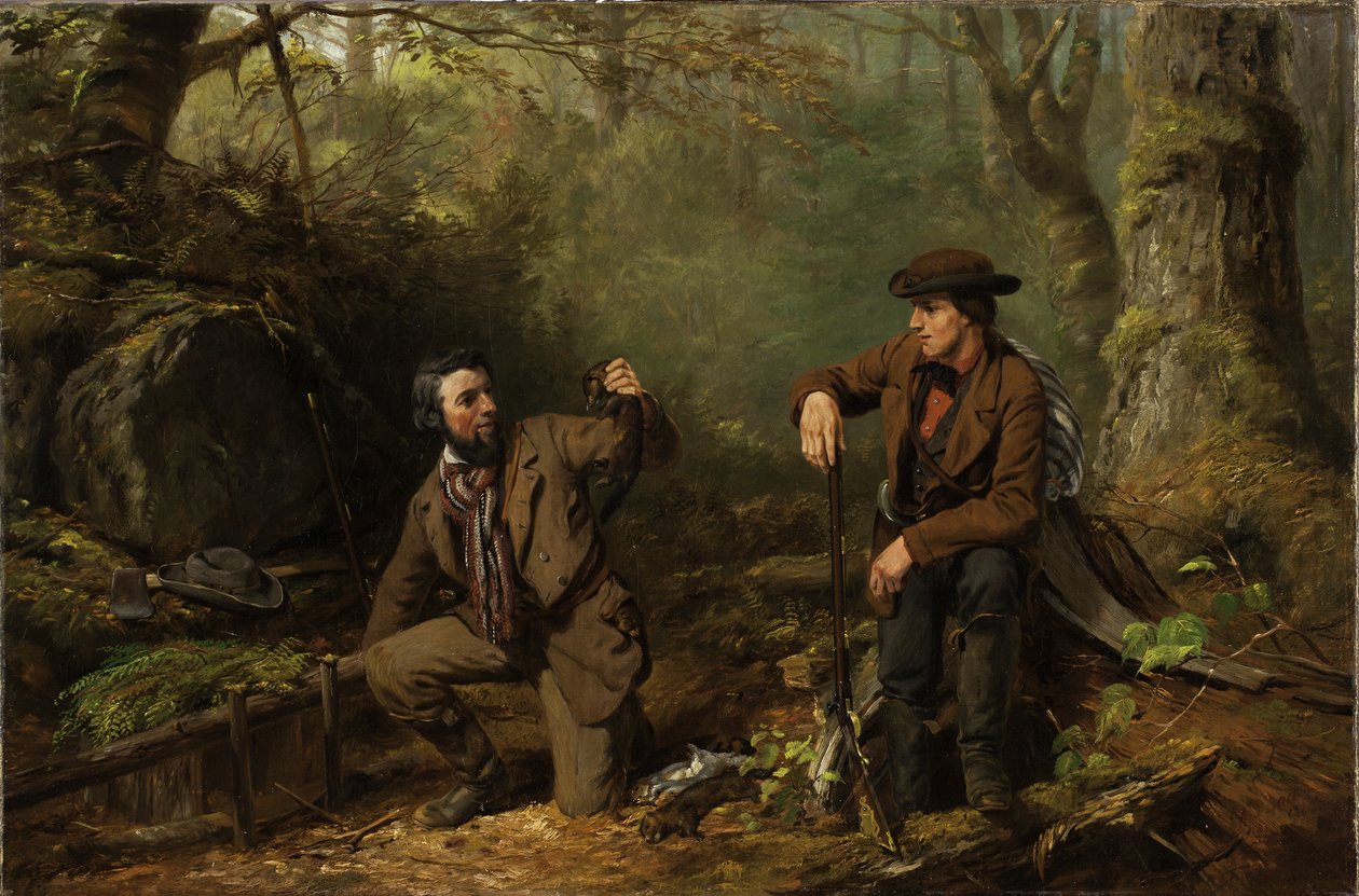 Mink Trapping Prime, 1862 od Arthur Fitzwilliam Tait