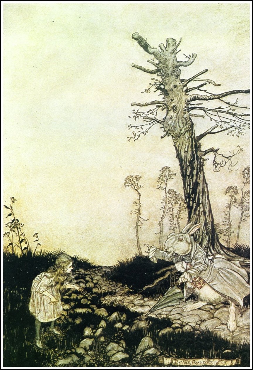 Alices Adventures in Wonderland - Proč Mary Ann, co tu děláte? od Arthur Rackham
