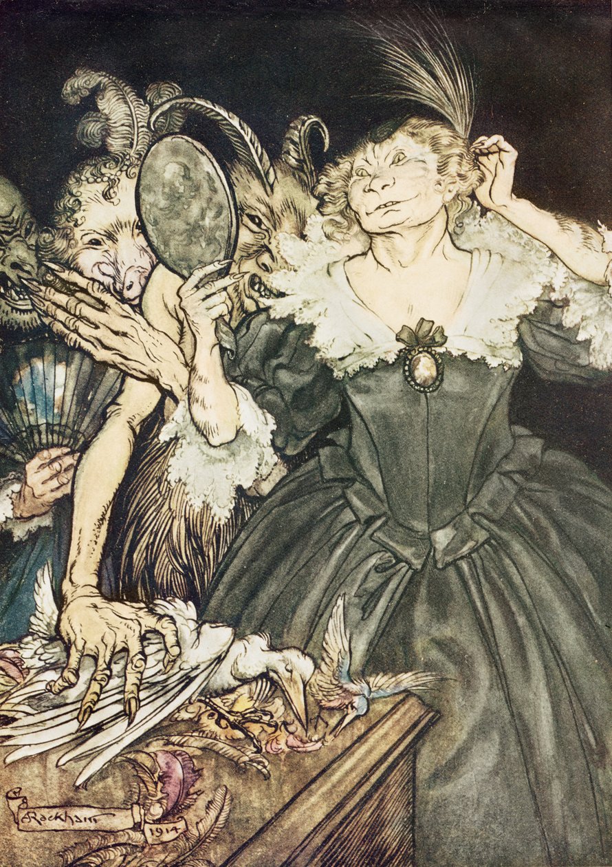 Comus od Johna Miltona: A oni, tak dokonalá je jejich bída, 1914 od Arthur Rackham