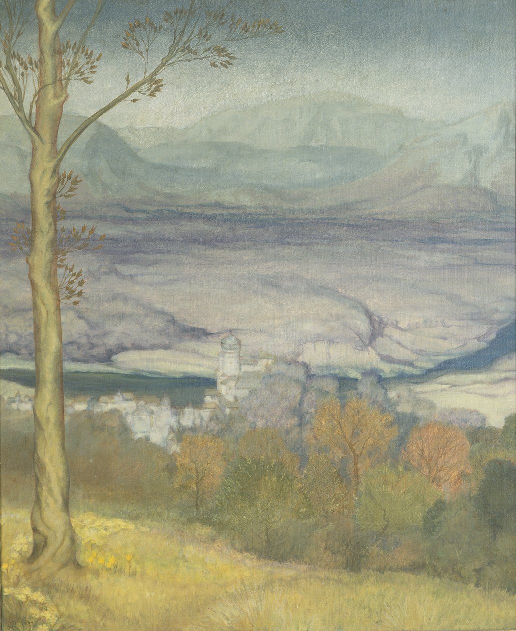 Krajina, kolem roku 1920 od Arthur Rackham