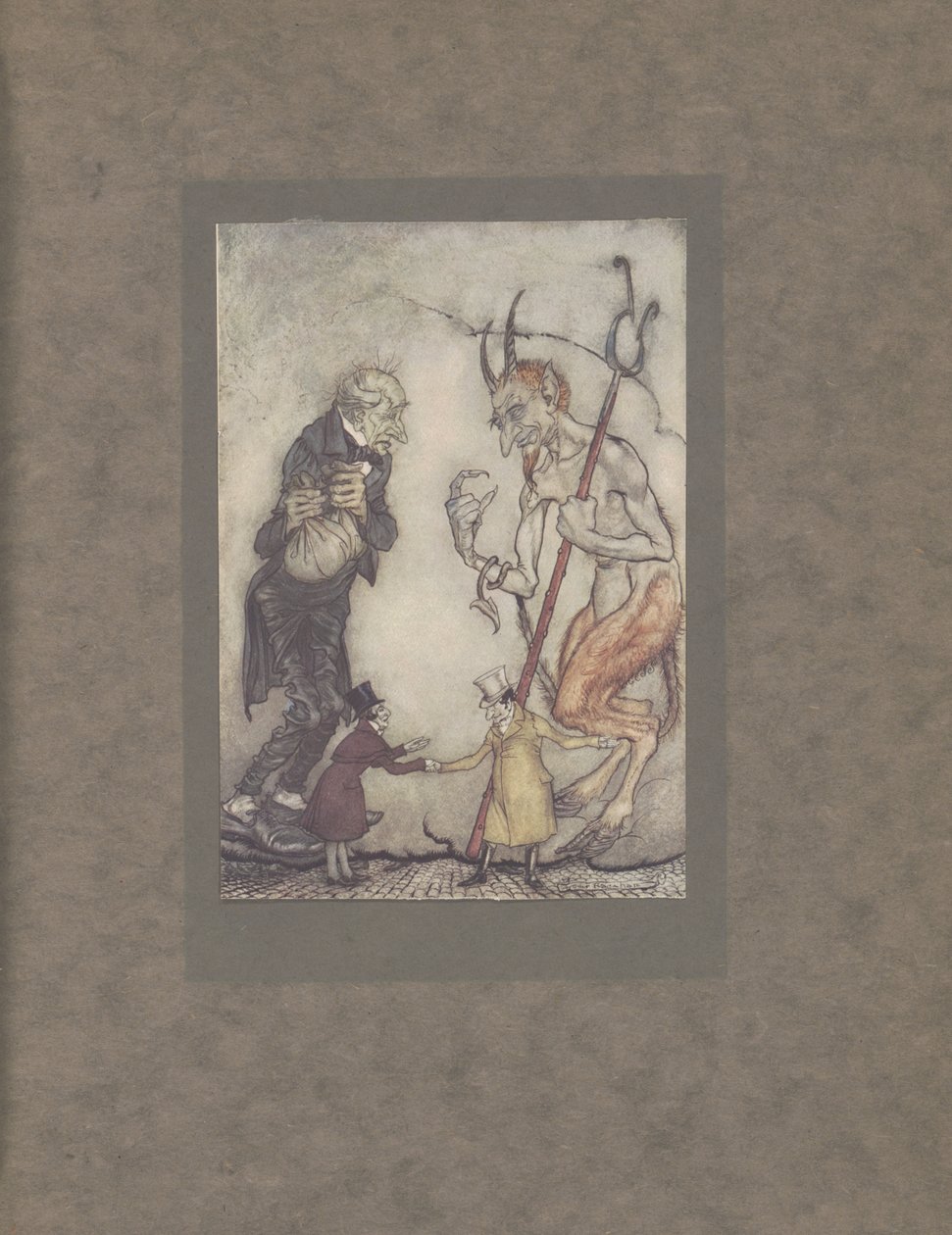 "Starý Scratch má konečně vlastní, hej", 1915 od Arthur Rackham