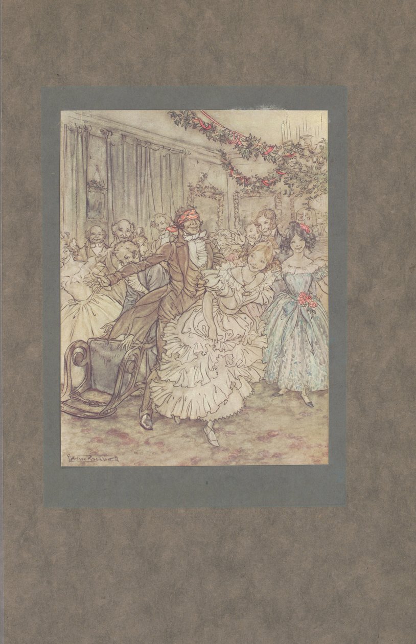"Jak šel za tou baculatou sestrou v krajkovém šátku!", 1915 od Arthur Rackham