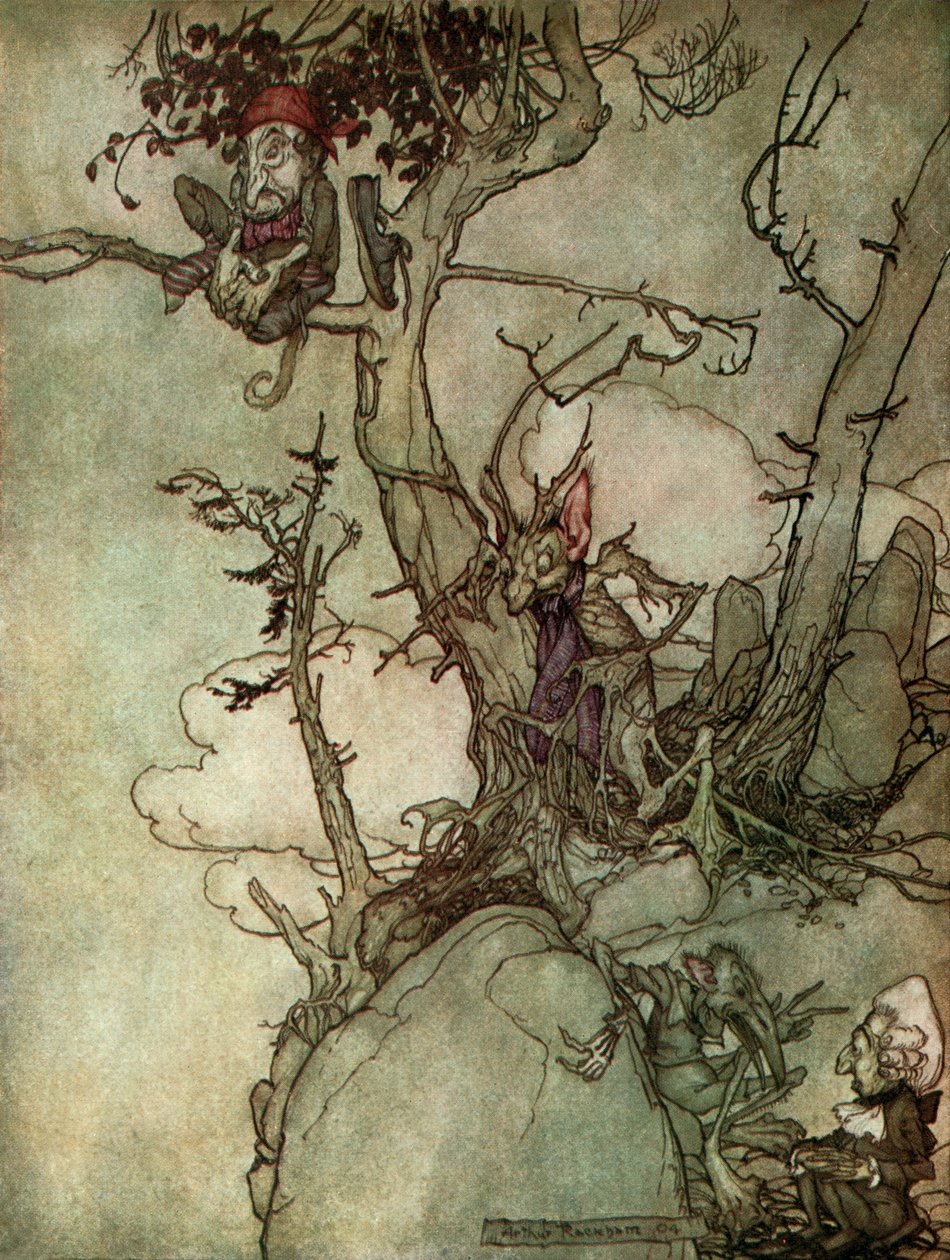 Washington Irving s krátkým od Arthur Rackham