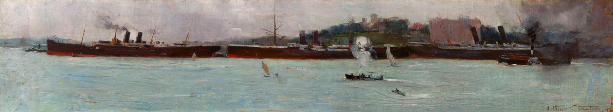 Tři parníky, Circular Quay od Arthur Streeton
