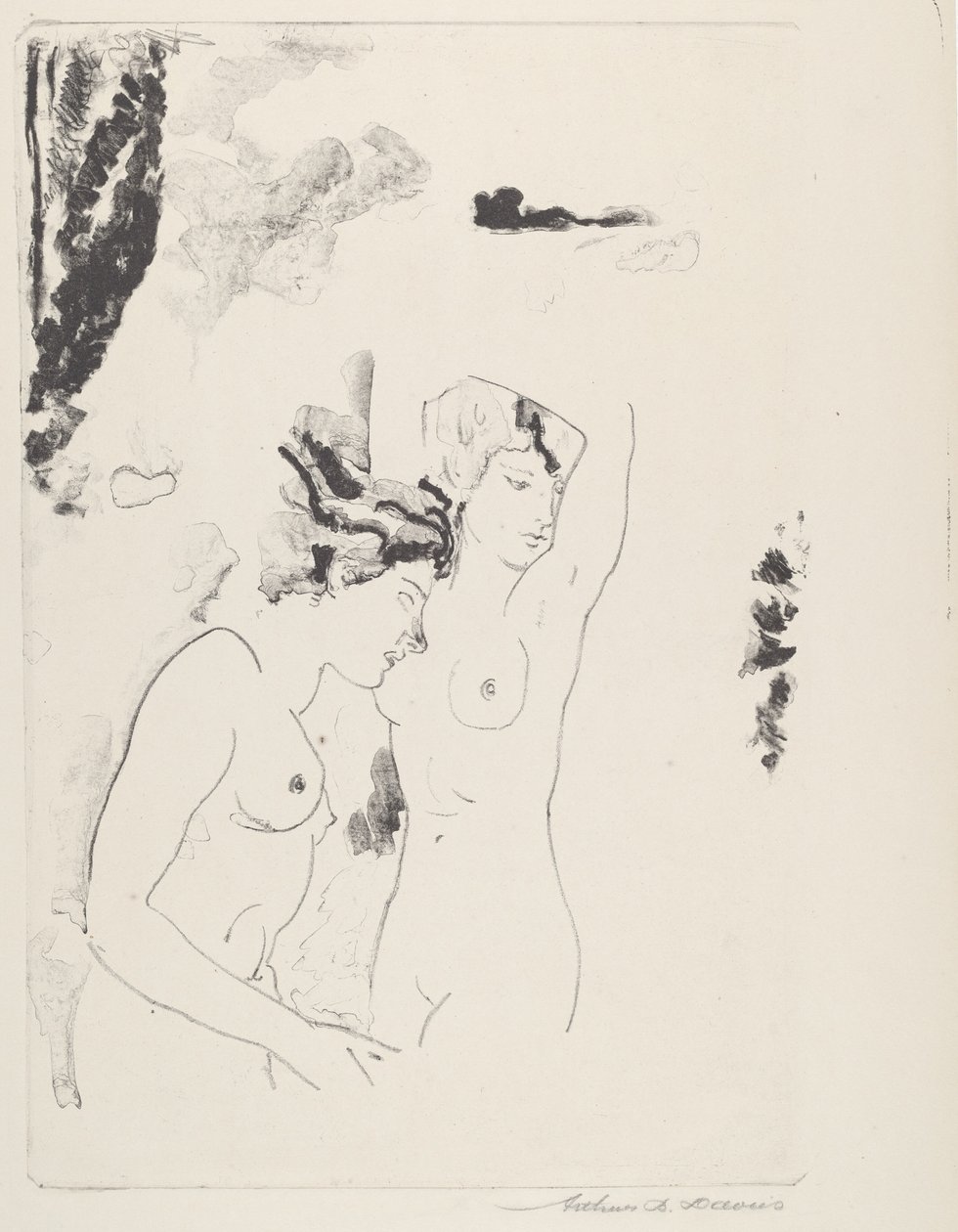 Nymfy proudu od Arthur B. Davies