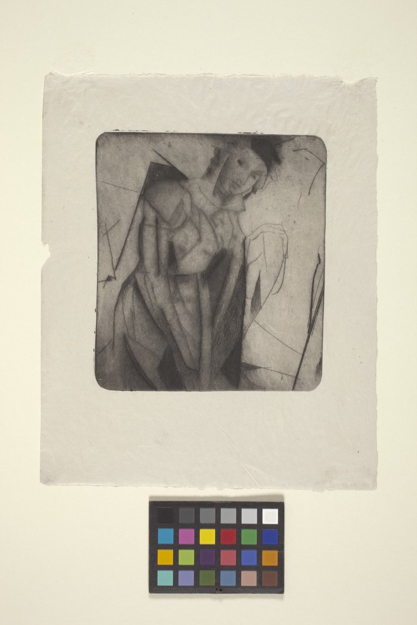 Postava ve skle (suchá jehla) od Arthur Bowen Davies