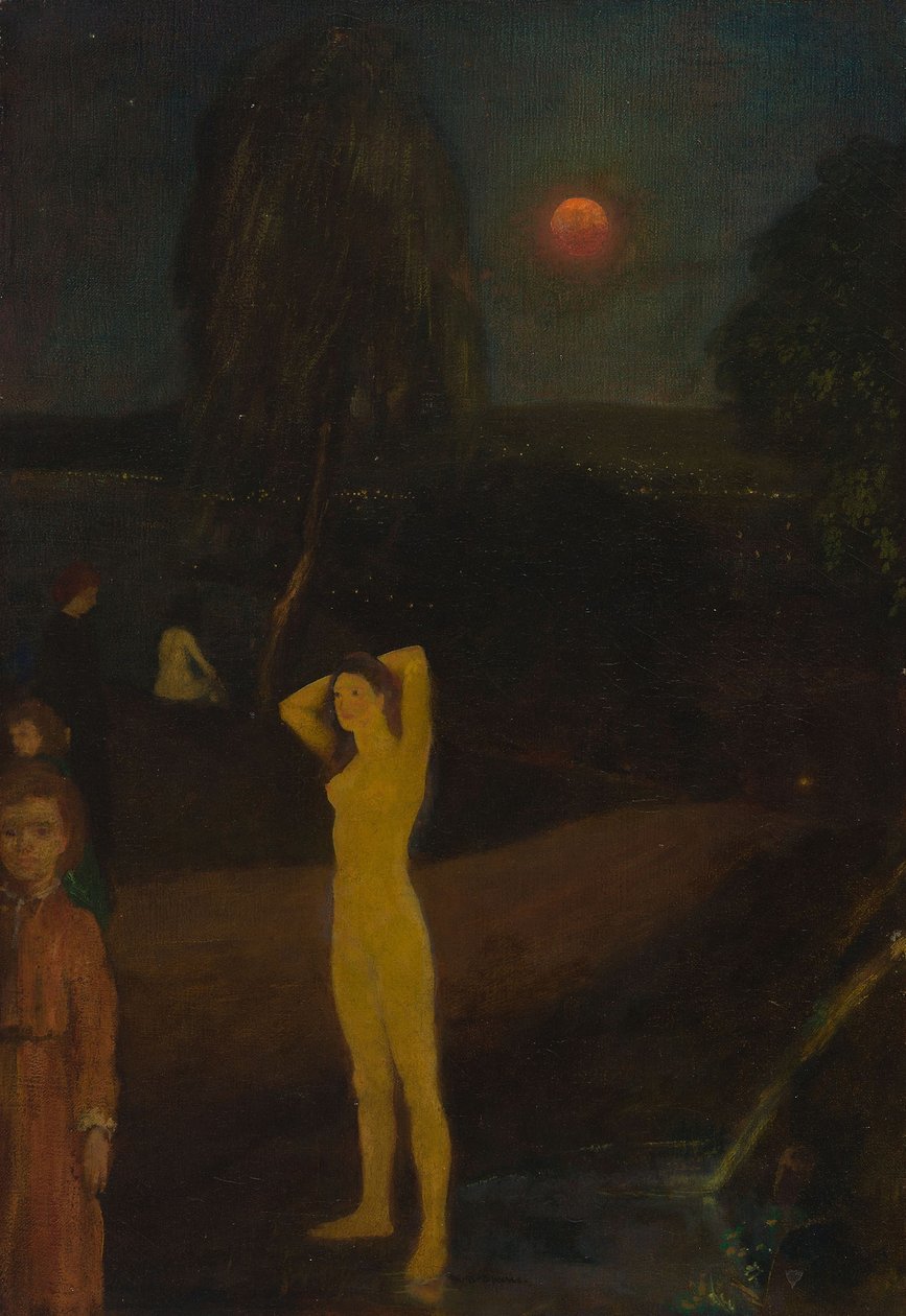 Měsíc v úplňku od Arthur Bowen Davies