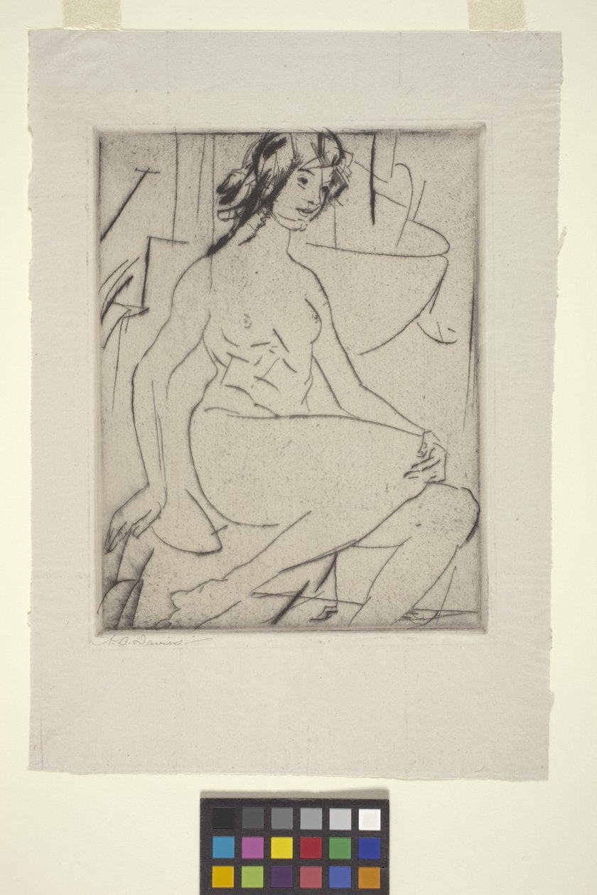 Iris (suchá jehla) od Arthur Bowen Davies