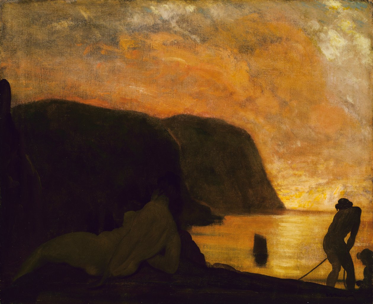 Větší ráno, ca. 1900-1905. od Arthur Davies