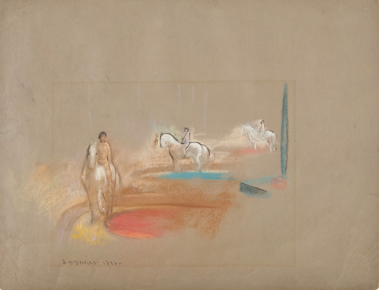 Tři jezdci, 1896. od Arthur Davies