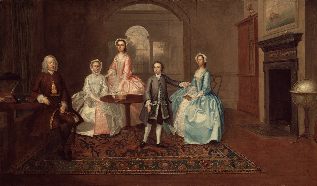 John Thomlinson a jeho rodina, 1745. od Arthur Devis