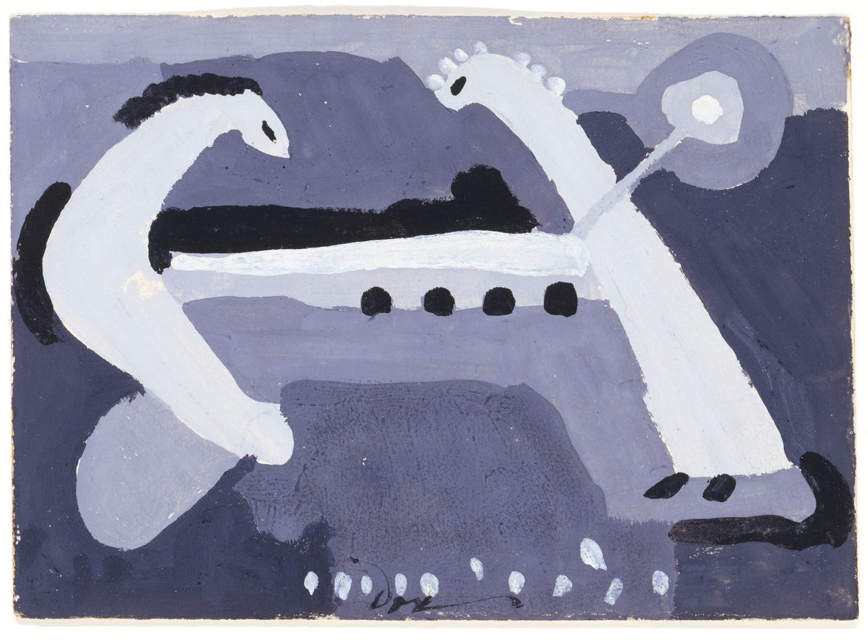 Černá a bílá od Arthur Dove